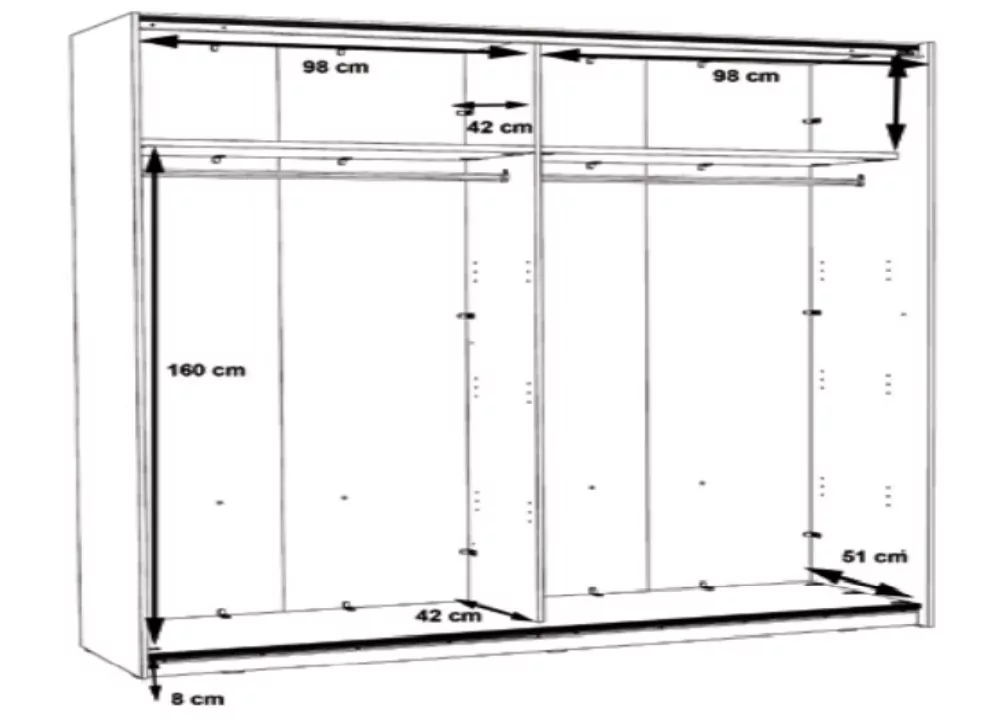 Armario de puertas correderas OLSON