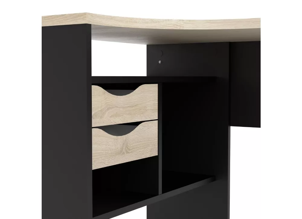 Mesa escritorio rincón cajones FIRE Mesa escritorio rincón cajones FIRE