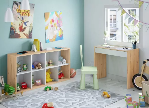 Mesa de estudo com gaveta IXEIA