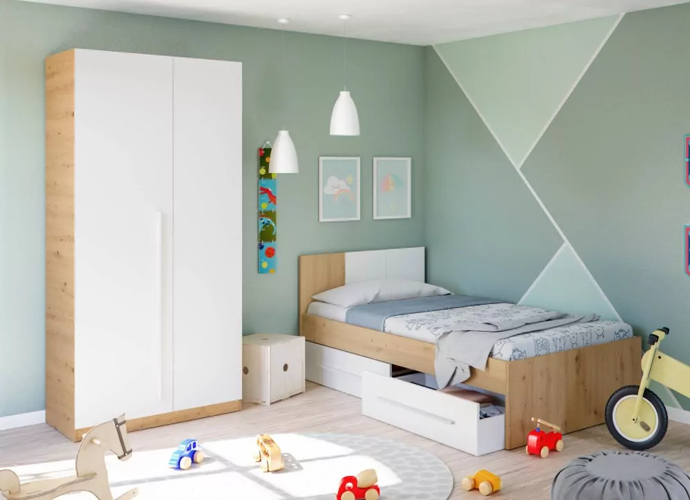 CAMA NIDO CON DOS CAJONES IXEIA CAMA NIDO CON DOS CAJONES IXEIA