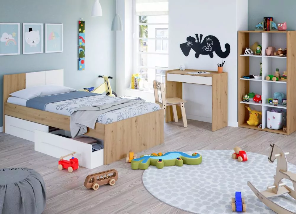 CAMA NIDO CON DOS CAJONES IXEIA CAMA NIDO CON DOS CAJONES IXEIA