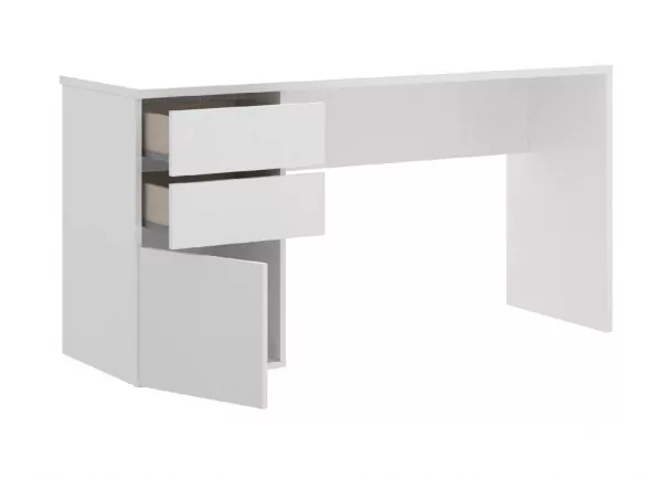 Mesa estudio blanco brillo SHIVER Mesa estudio blanco brillo SHIVER