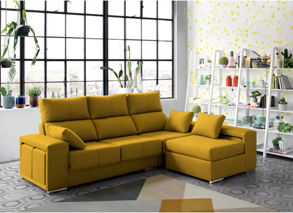 Sofa con chaisselonge partida LEEDS