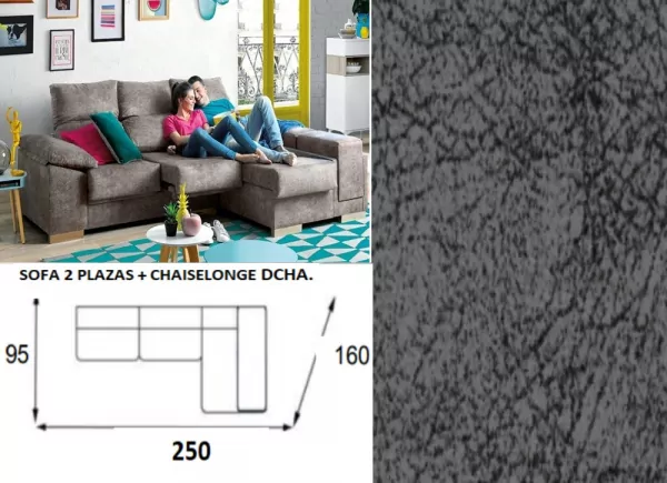 CHAISE LONGUE COM ARCO ABATIVEL DE 250 TEMPOS