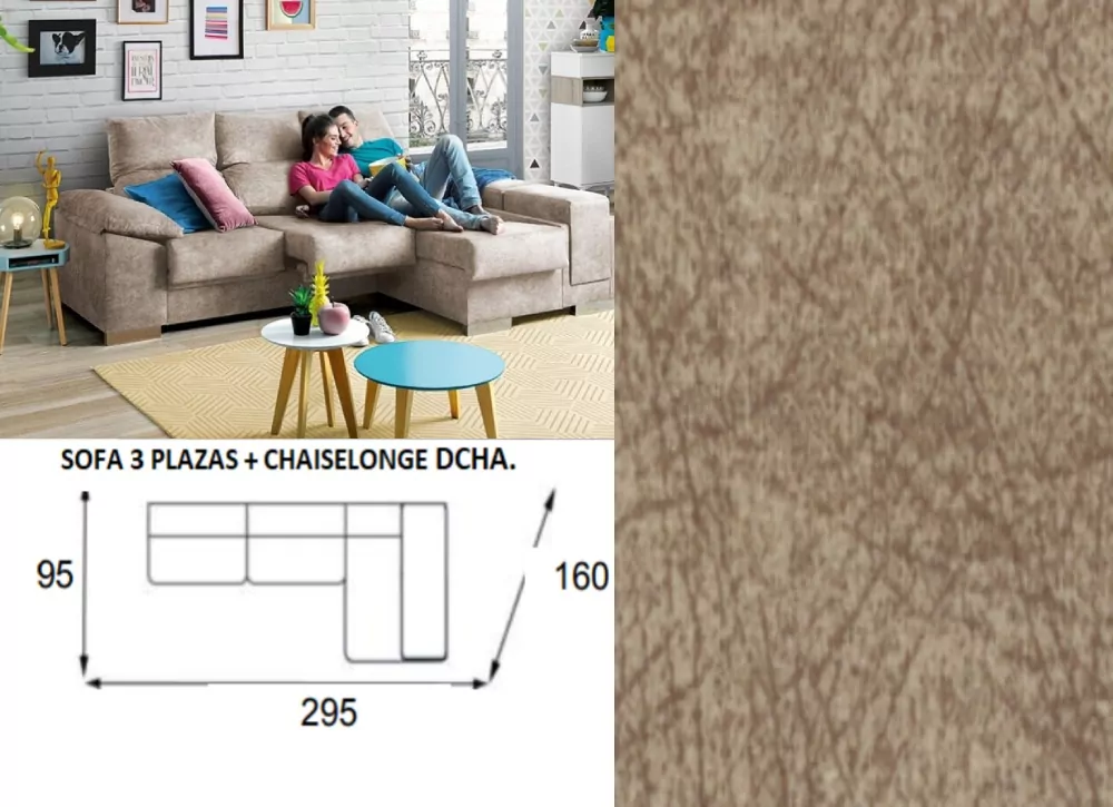 CHAISE LONGUE ARCON DOBRÁVEL 295 TEMPO