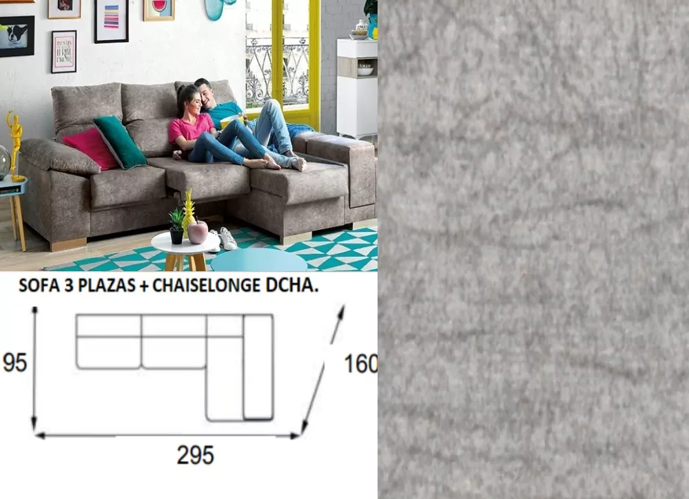 CHAISE LONGUE ARCON DOBRÁVEL 295 TEMPO