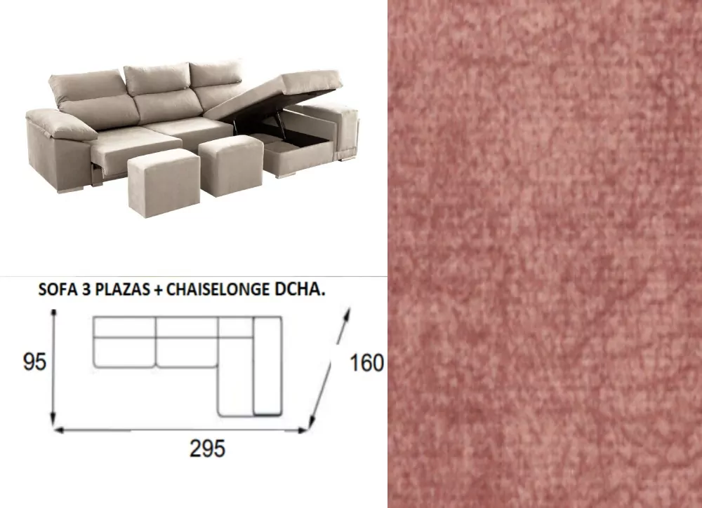 CHAISE LONGUE ARCON DOBRÁVEL 295 TEMPO