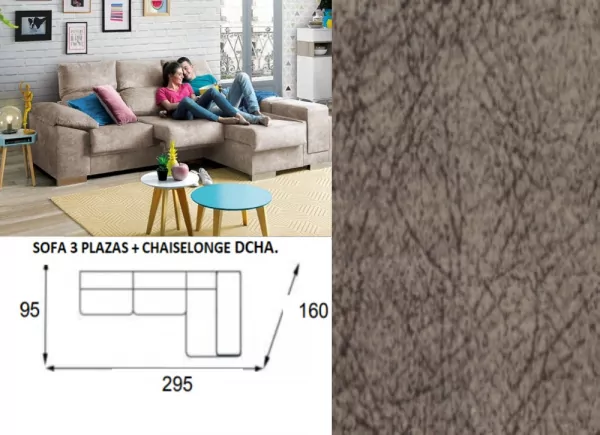 Chaise longue arcon abatible de 295 TEMPO Chaise longue arcon abatible de 295 TEMPO