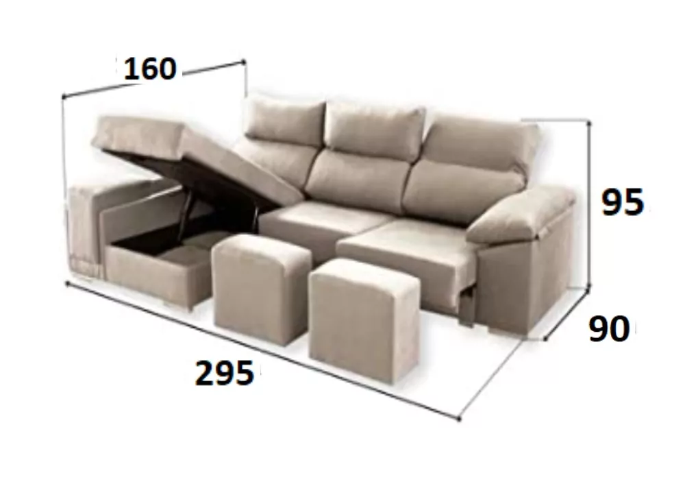 CHAISE LONGUE ARCON DOBRÁVEL 295 TEMPO CHAISE LONGUE ARCON DOBRÁVEL 295 TEMPO