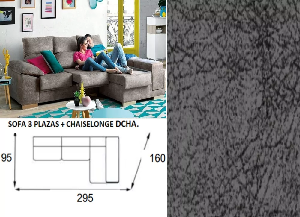 Chaise longue arcon abatible de 295 TEMPO