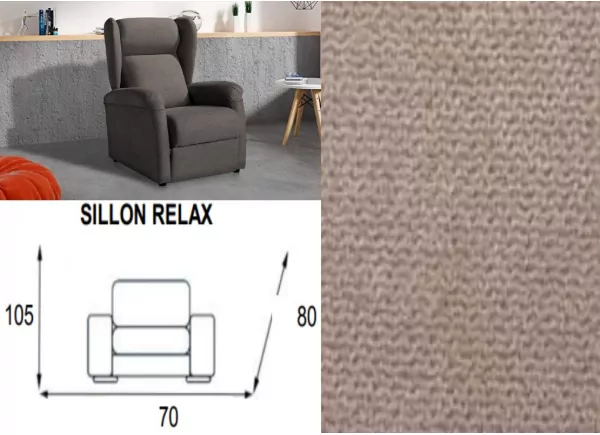 Sillon relax apertura manual ACAPULCO