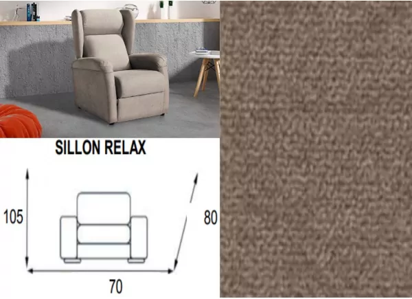 Sillon relax apertura manual ACAPULCO