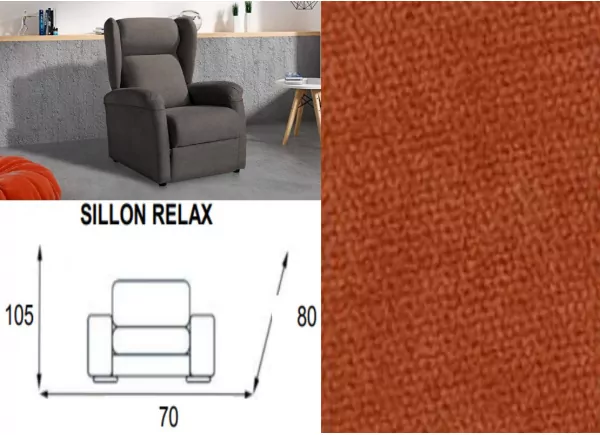 Sillon relax apertura manual ACAPULCO