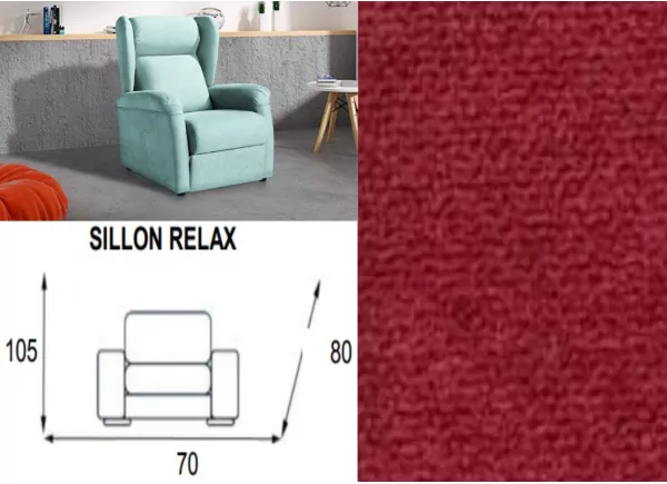 Sillon relax apertura manual ACAPULCO