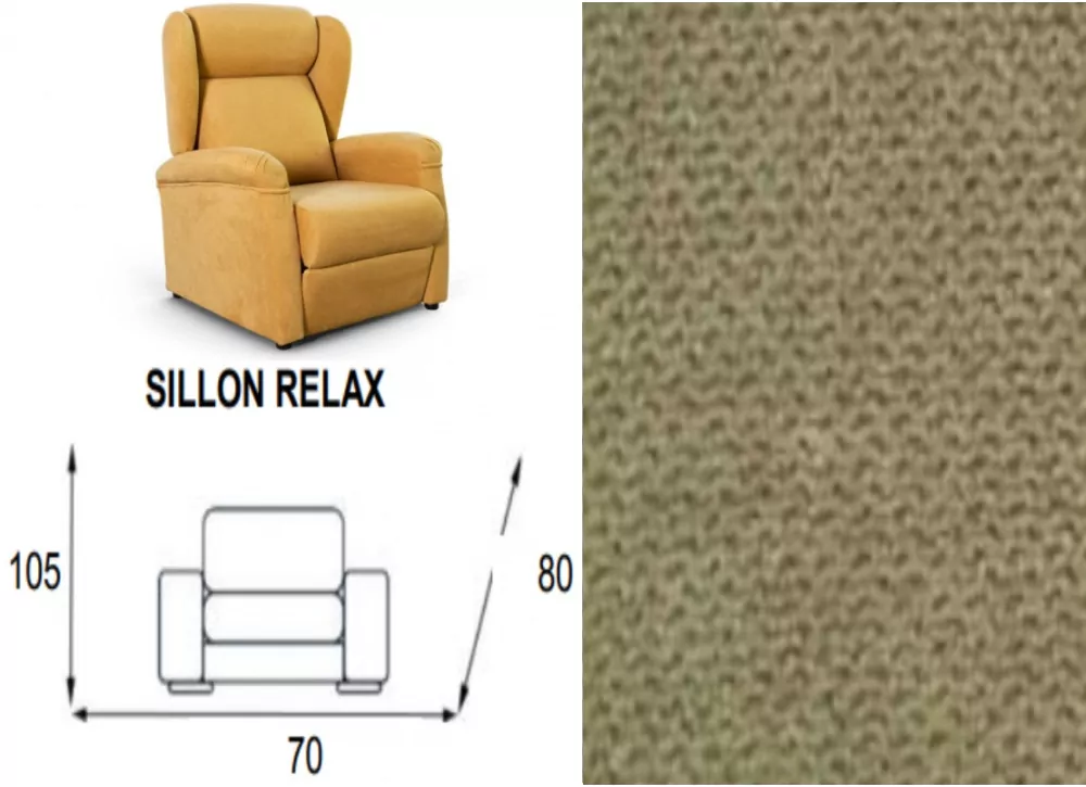 Sillon relax apertura manual ACAPULCO