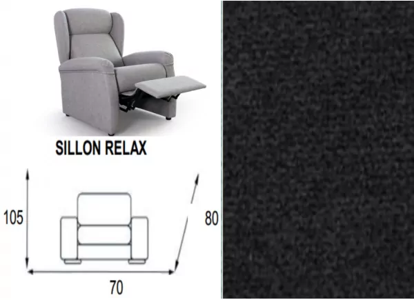 Sillon relax apertura manual ACAPULCO
