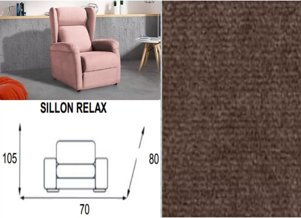 Sillon relax apertura manual ACAPULCO