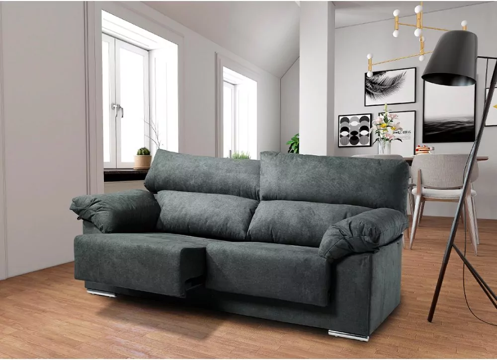Sofá 3 plazas deslizante y reclinable LUGO Sofá 3 plazas deslizante y reclinable LUGO
