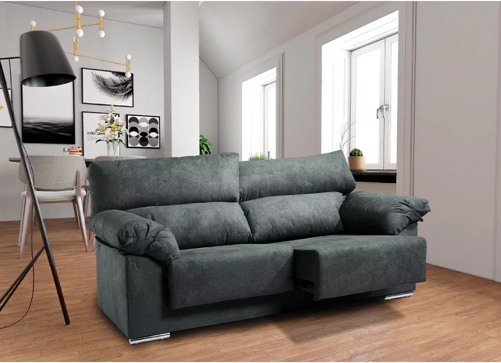 Sofá 3 plazas deslizante y reclinable LUGO Sofá 3 plazas deslizante y reclinable LUGO