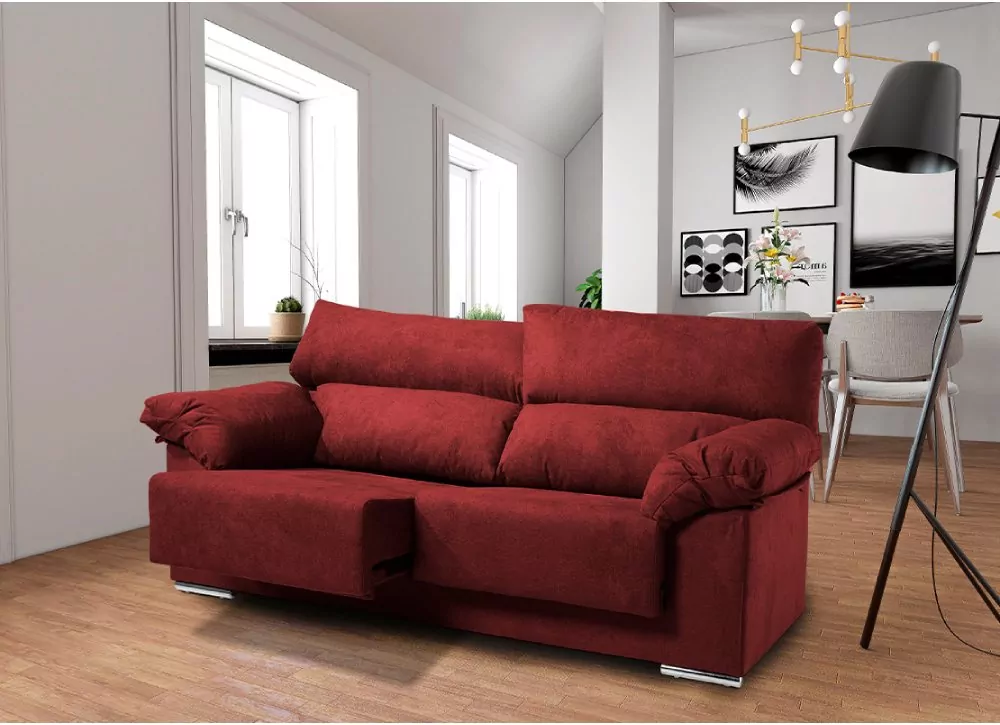 Sofá 2 plazas deslizante y reclinable LUGO Sofá 2 plazas deslizante y reclinable LUGO