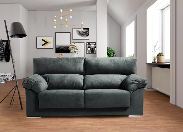 Sofá 2 plazas deslizante y reclinable LUGO