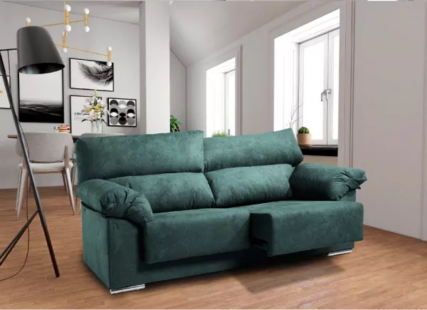 Sofá 2 plazas deslizante y reclinable LUGO