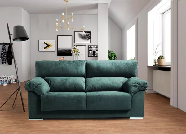 Sofá 2 plazas deslizante y reclinable LUGO