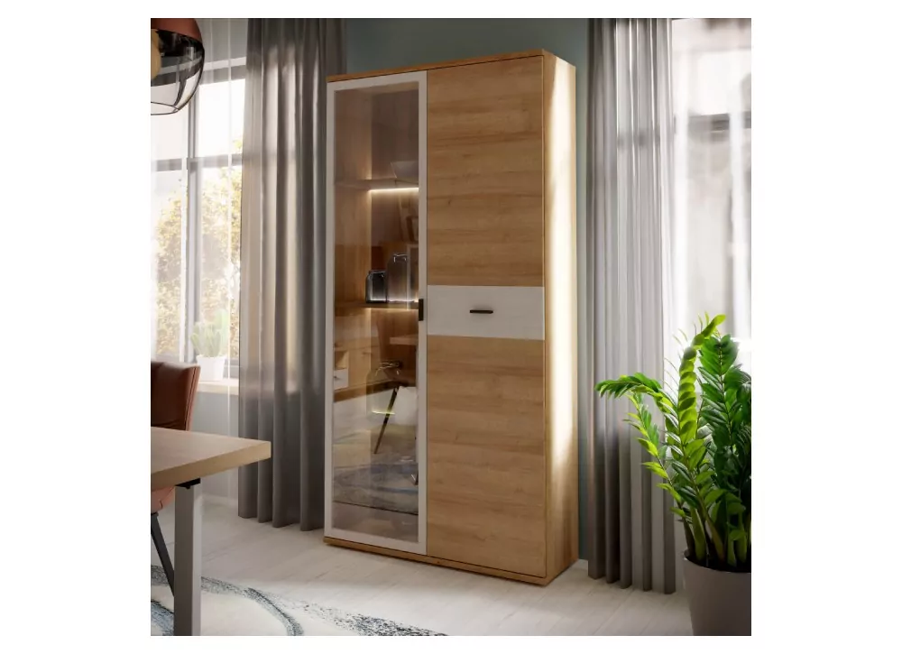 Vitrine alta con leds HAROLD Vitrine alta con leds HAROLD