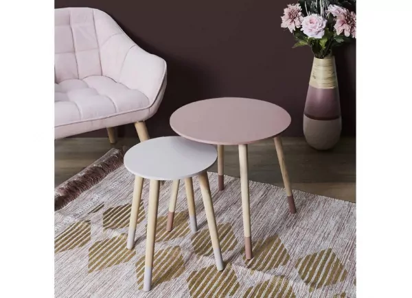 Set de 2 mesitas nido LEA