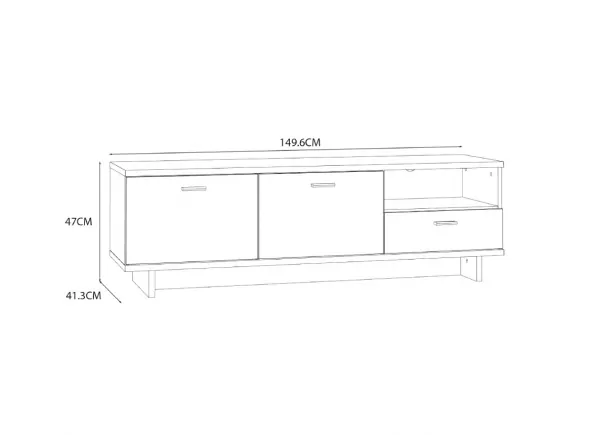 Mueble de televisión HAROLD Mueble de televisión HAROLD