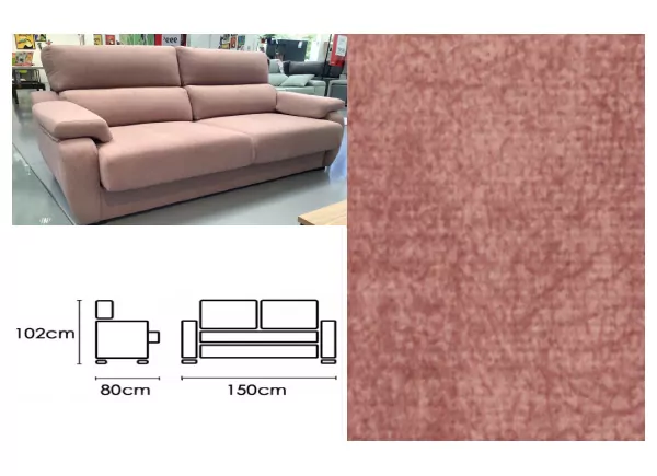 Sofa 2 plazas fondo 80 PICCOLO