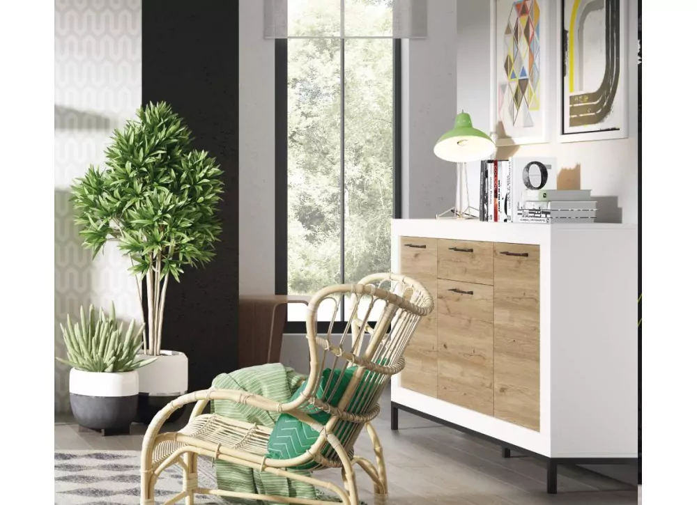 Aparador com 3 portas e 1 gaveta HALLBY Aparador com 3 portas e 1 gaveta HALLBY