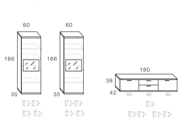 Mobiliário para sala de estar APOLO Mobiliário para sala de estar APOLO
