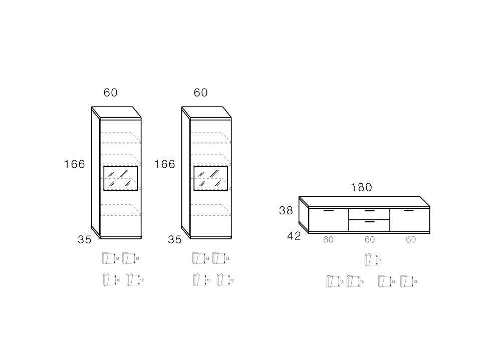 Mobiliário para sala de estar APOLO Mobiliário para sala de estar APOLO