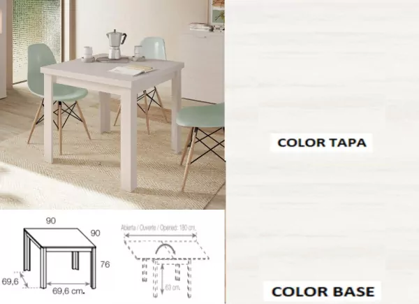 Mesa de comedor extensible libro ATLANTIS Mesa de comedor extensible libro ATLANTIS