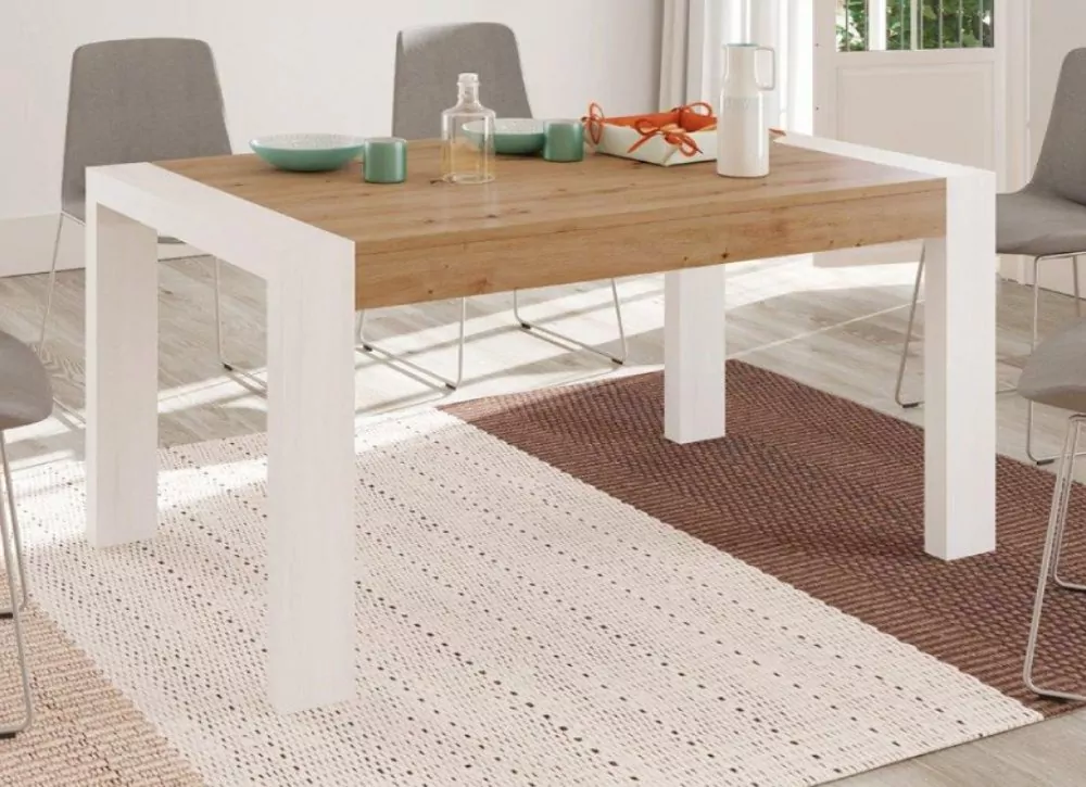 MESA DE COMEDOR EXTENSIBLE PIE DESPLAZABLE ATLANTIS