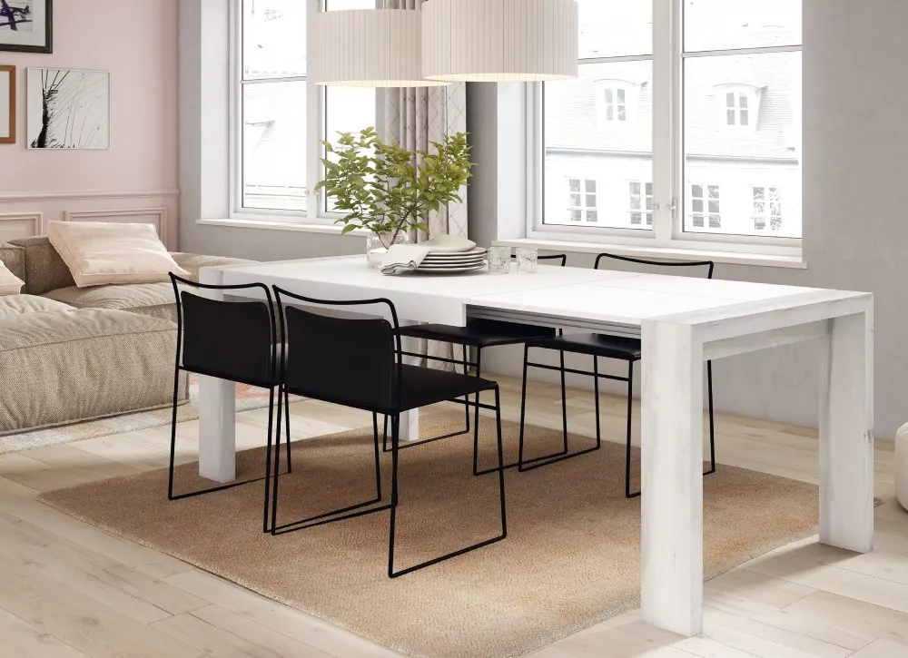 Mesa de jantar extensível com pé deslizante ENGLAND Mesa de jantar extensível com pé deslizante ENGLAND