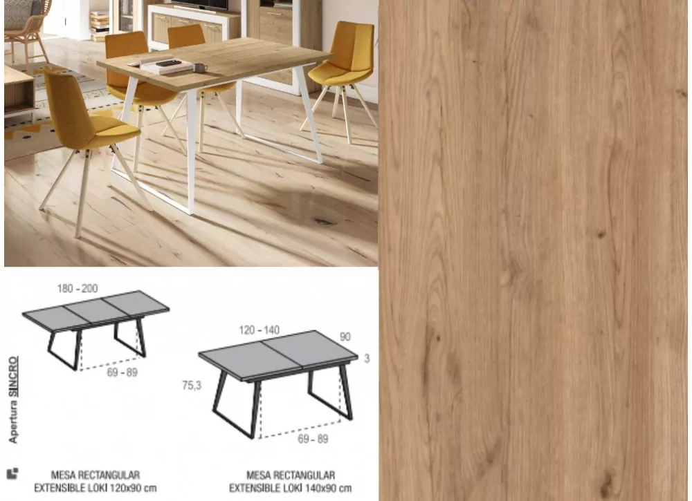 Mesa de comedor apertura sincro ENGLAND Mesa de comedor apertura sincro ENGLAND