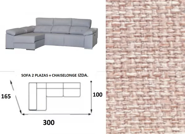 Sofá chaise longue relax electrico MAX