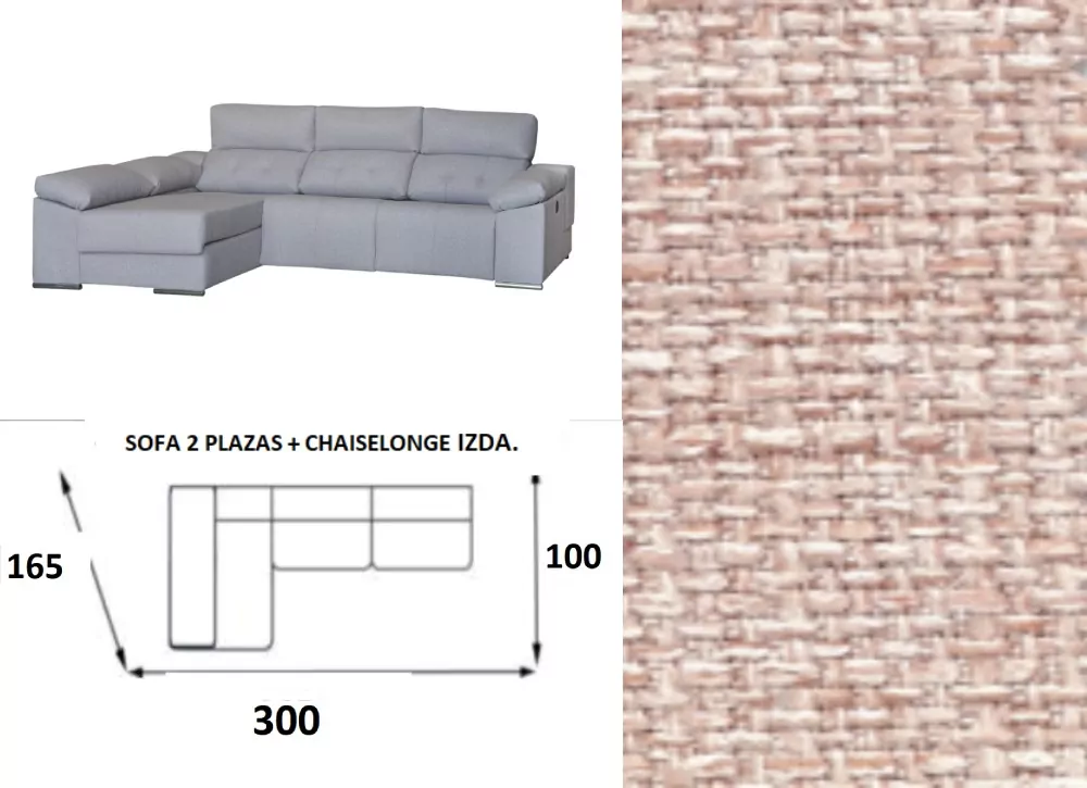 Sofá chaise longue relax electrico MAX