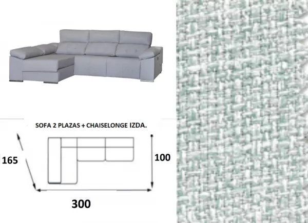 Sofá chaise longue relax electrico MAX