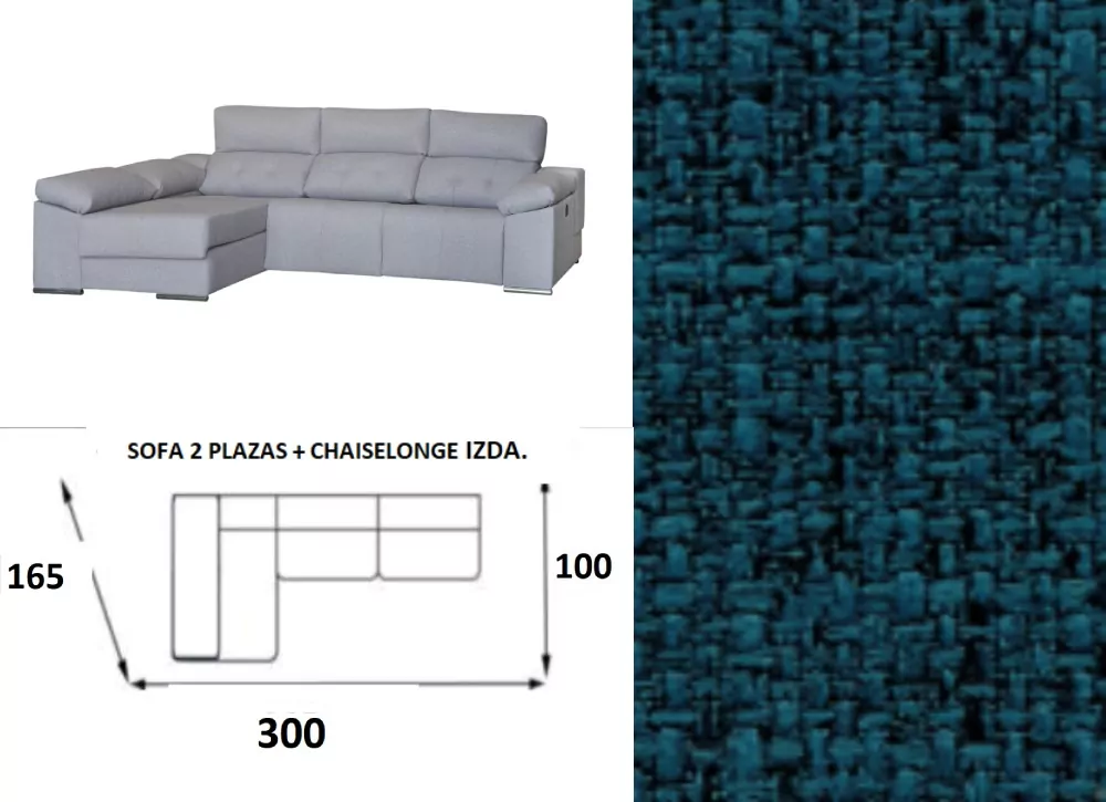 Sofá chaise longue relax electrico MAX Sofá chaise longue relax electrico MAX