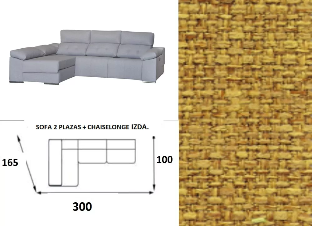 Sofá chaise longue relax electrico MAX Sofá chaise longue relax electrico MAX