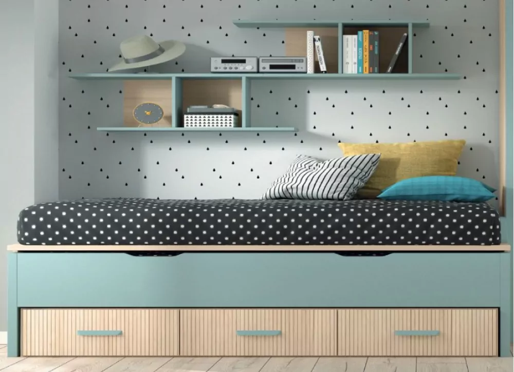 Dormitorio completo cama compacto corban SUITE Dormitorio completo cama compacto corban SUITE