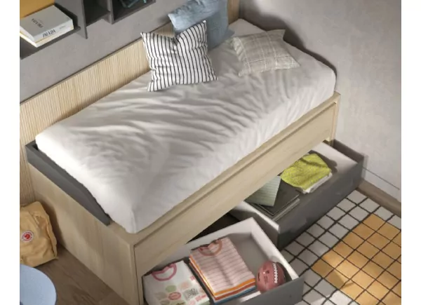 Compacto cama oculta y 2 cajones CORBAN MAXI Compacto cama oculta y 2 cajones CORBAN MAXI
