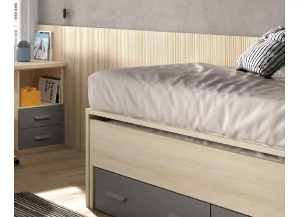 Compacto cama oculta y 2 cajones CORBAN MAXI Compacto cama oculta y 2 cajones CORBAN MAXI