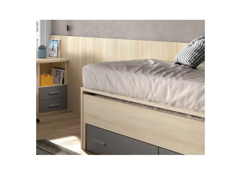 Compacto cama oculta y 2 cajones CORBAN MAXI Compacto cama oculta y 2 cajones CORBAN MAXI