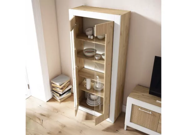 Mueble para salón con vitrinas WELLS Mueble para salón con vitrinas WELLS
