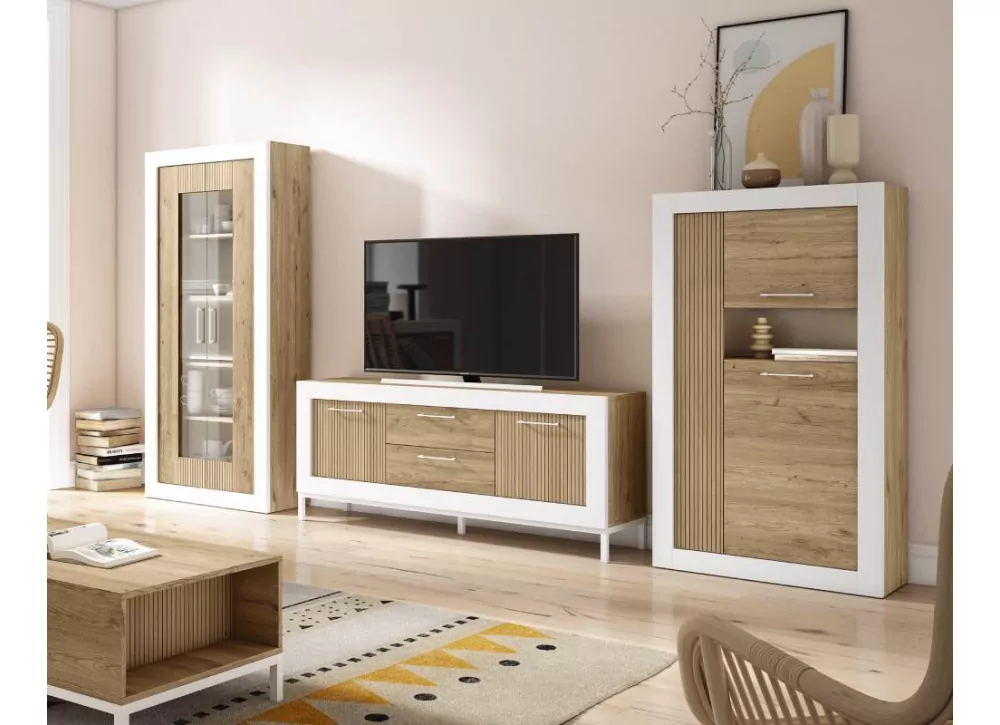 Mueble para salón con vitrinas WELLS Mueble para salón con vitrinas WELLS