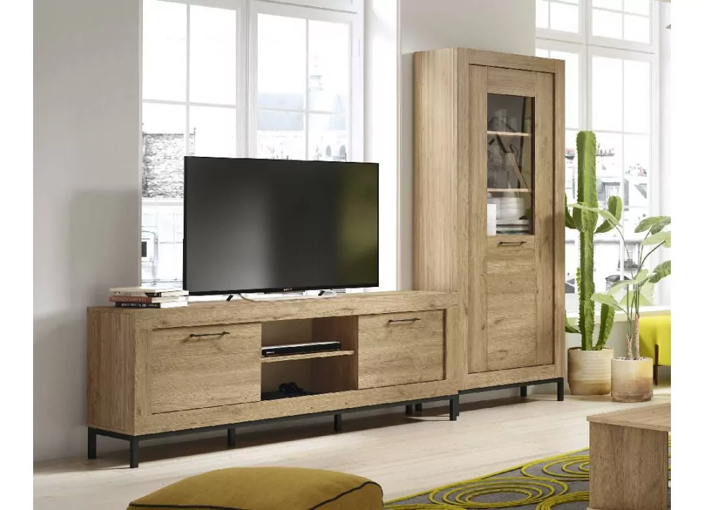 Mueble para salón color madera HALLBY Mueble para salón color madera HALLBY